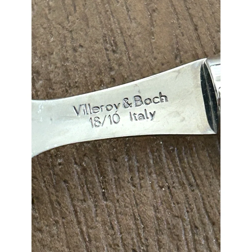 Villeroy & Boch Play Blue Ocean Teaspoons Set Of 4 18/10 Stainless Italy